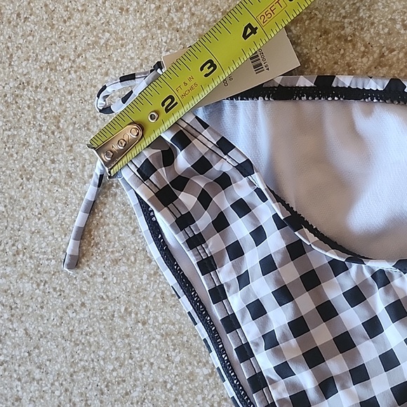 NWT Bikini Bottom White House Black Market Black & White Checked Size M - Picture 9 of 10